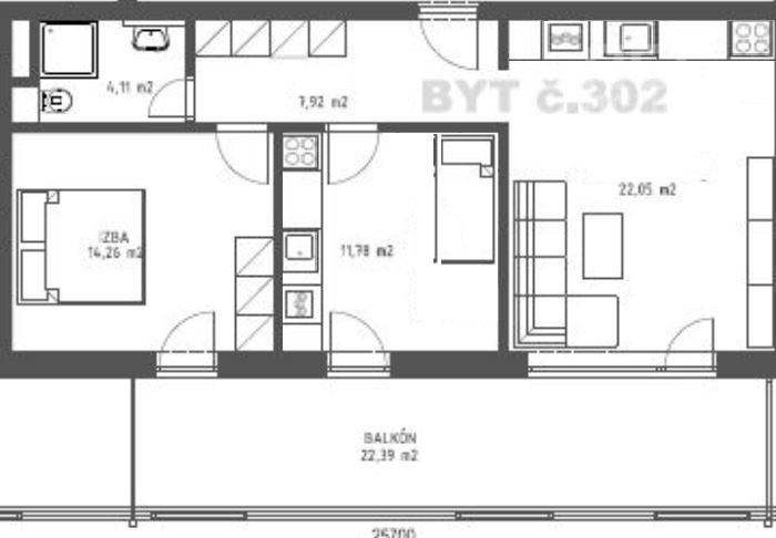 PRENÁJOM, 3 izbový byt s veľkou terasou, ul. Bezručova, Stupava,