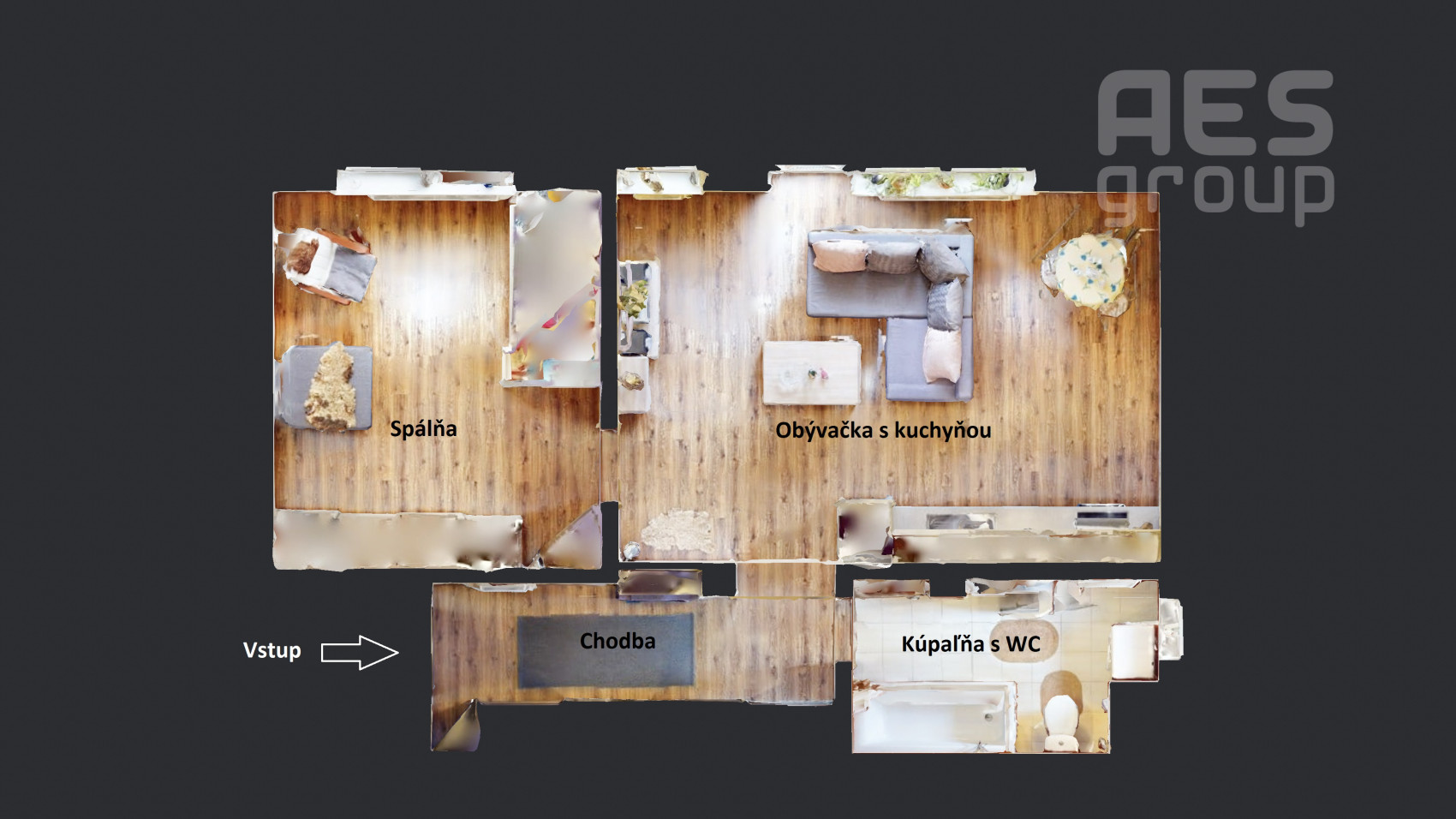 PREDAJ, 2 izbový byt s parkovacím státím, ul. Marcheggská, Stupava