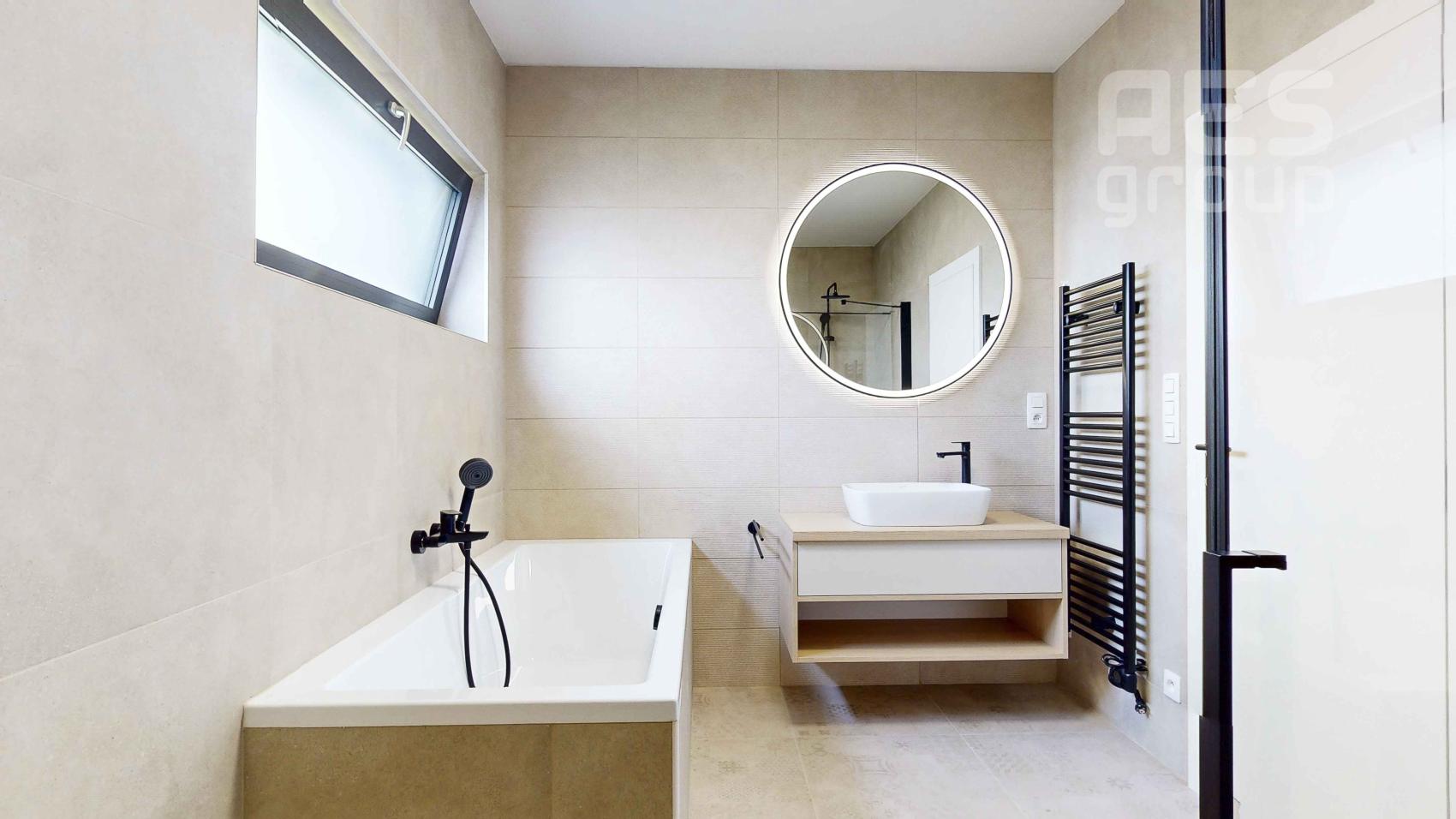 PRENÁJOM, NOVOSTAVBA, 4i mezonetový byt v dvojdome s predzáhradkou, ul. Bazová, Stupava