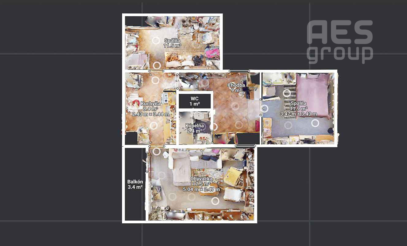 REZERVOVANÉ, 3 izbový byt s loggiou na ul. Bezručova,  Stupava