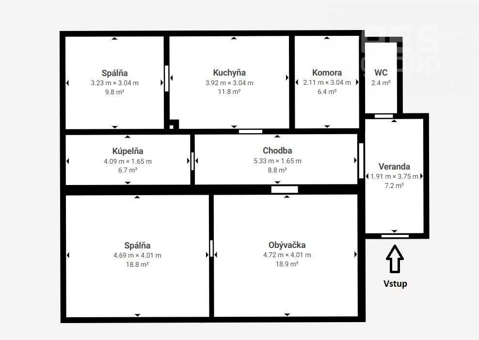 PREDAJ, 3 izbový rodinný dom, Borinka