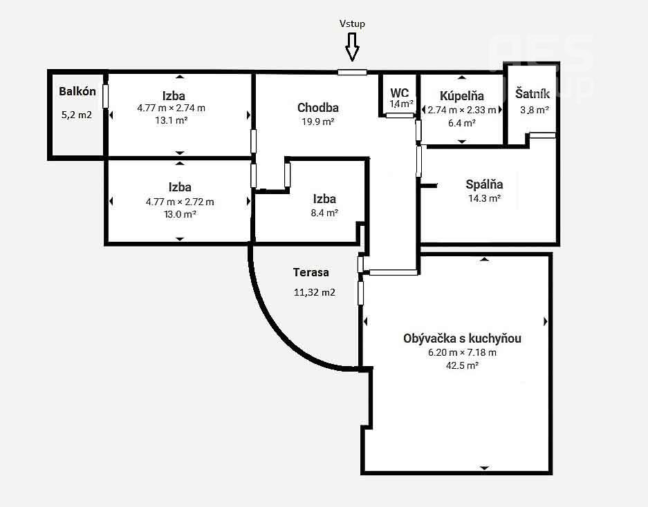 REZERVOVANÉ, PREDAJ, 5i byt s veľkou terasou a balkónom, ul. Jána Stanislava, Karlova Ves