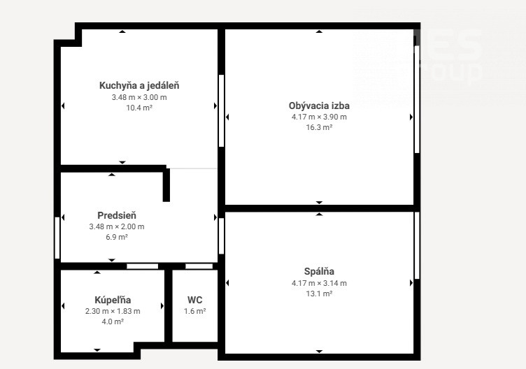 PREDAJ, 2 izbový byt s parkovacím státím, NOEMIS, Stupava