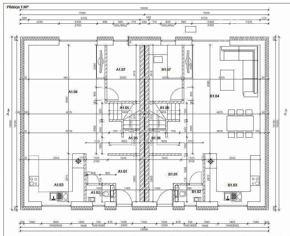 EXKLUZÍVNY PREDPREDAJ, 5 izbový mezonetový dom v dvojdome, lokalita Nová Alej Martina Benku, Kostolište.