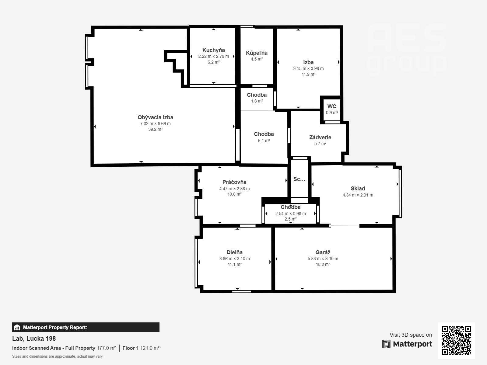PREDAJ, 5 izbový rodinný dom s veľkým pozemkom v obci Láb.