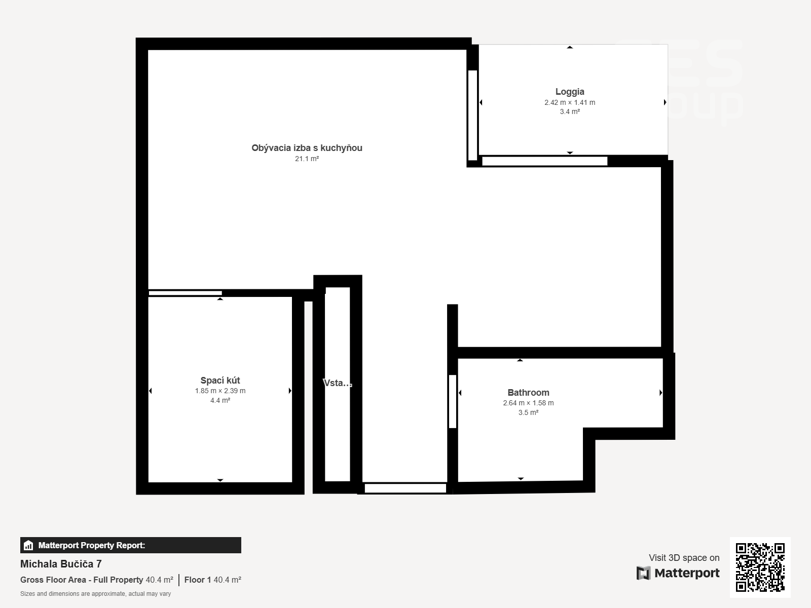PRENÁJOM, 1,5 izbový byt s parkovacím státím a balkónom, Projekt BORY