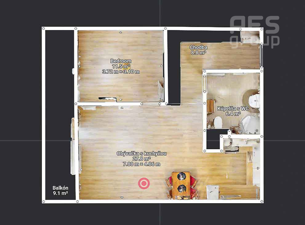 PRENÁJOM, 2 izbový byt s balkónom v projekte AGATKY, ul. Cementárenská Stupava