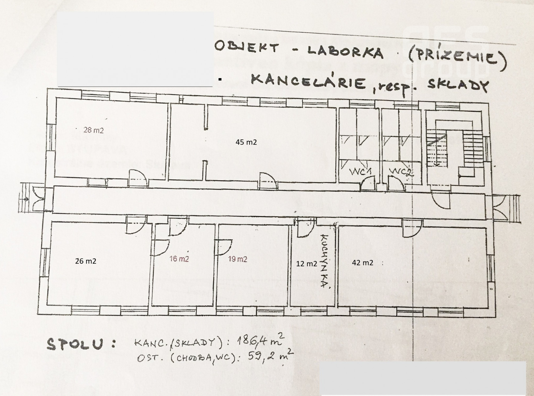 PREDAJ, Kancelársko skladová budova s parkovaním, Stupava, výmera 492 m2