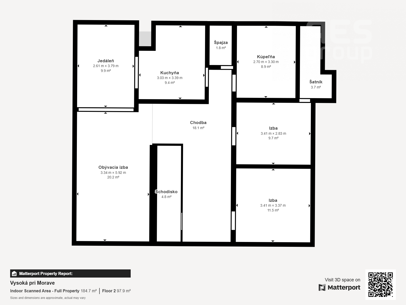 PREDAJ, dvojgeneračný rodinný dom s veľkým pozemkom v obci Vysoká pri Morave