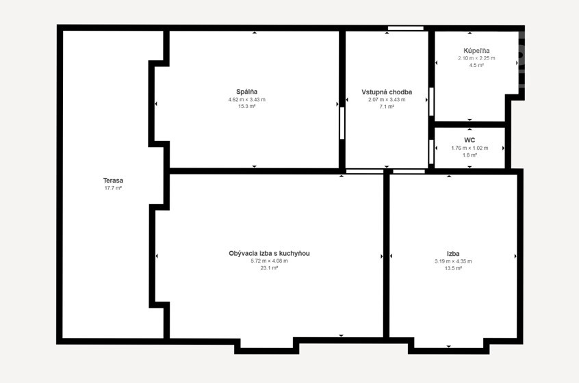PRENÁJOM, 3 izbový byt s vnútorným parkovacím státím a terasou, Projekt NOEMIS, ul. Cementárenská, Stupava