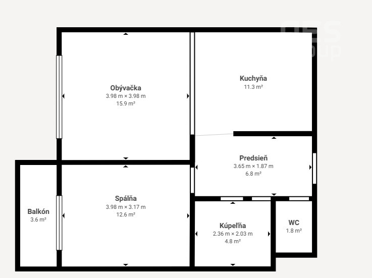 PRENÁJOM, 2-izbový byt, Okružná ul. Stupava