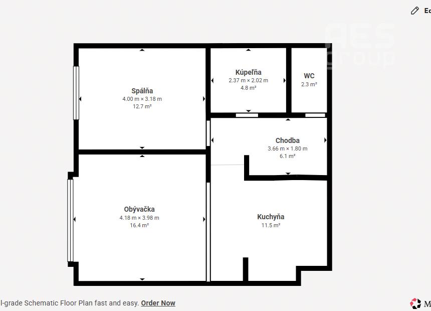 PRENÁJOM, zariadený 2 izbový byt v projekte Zipava, ul. Okružná, Stupava