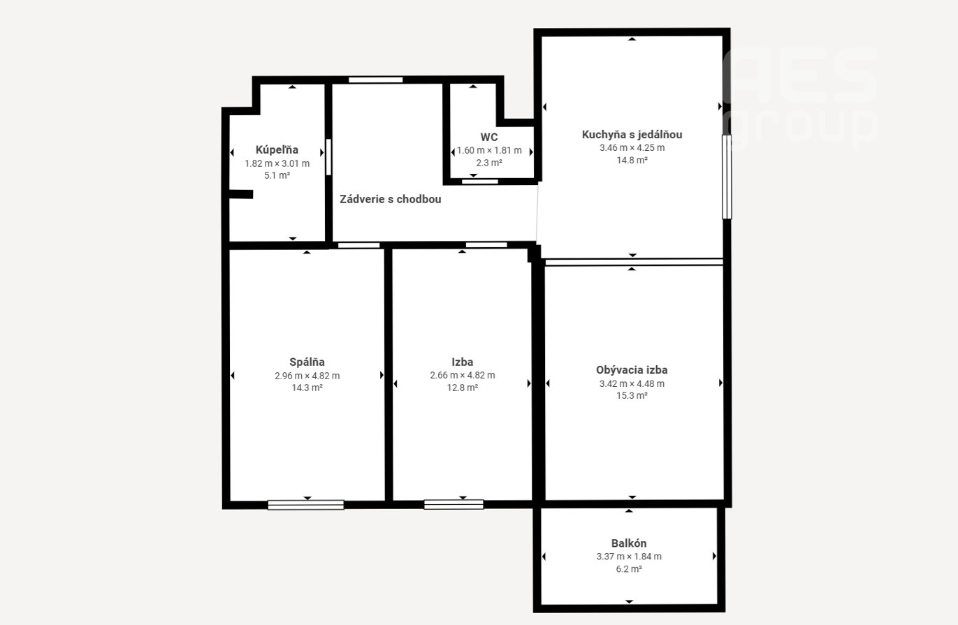 PRENÁJOM, 3 izbový zariadený byt s parkovaním, Nový Majer