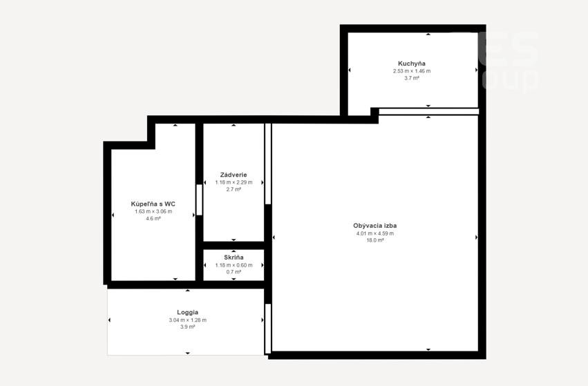 PRENÁJOM, 1 izbový byt s loggiou v novostavbe v projekte AGÁTKY, Stupava