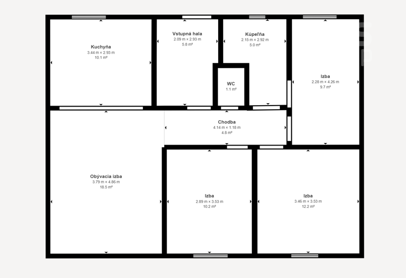 PRENÁJOM, zariadený 4 izbový rodinný dom, ul. Sedmokrásková, Marianka