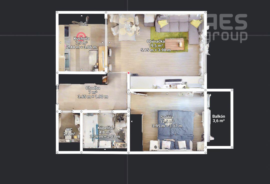 PREDAJ, 2 izbový byt, projekt Zipava, ul. Okružná, Stupava