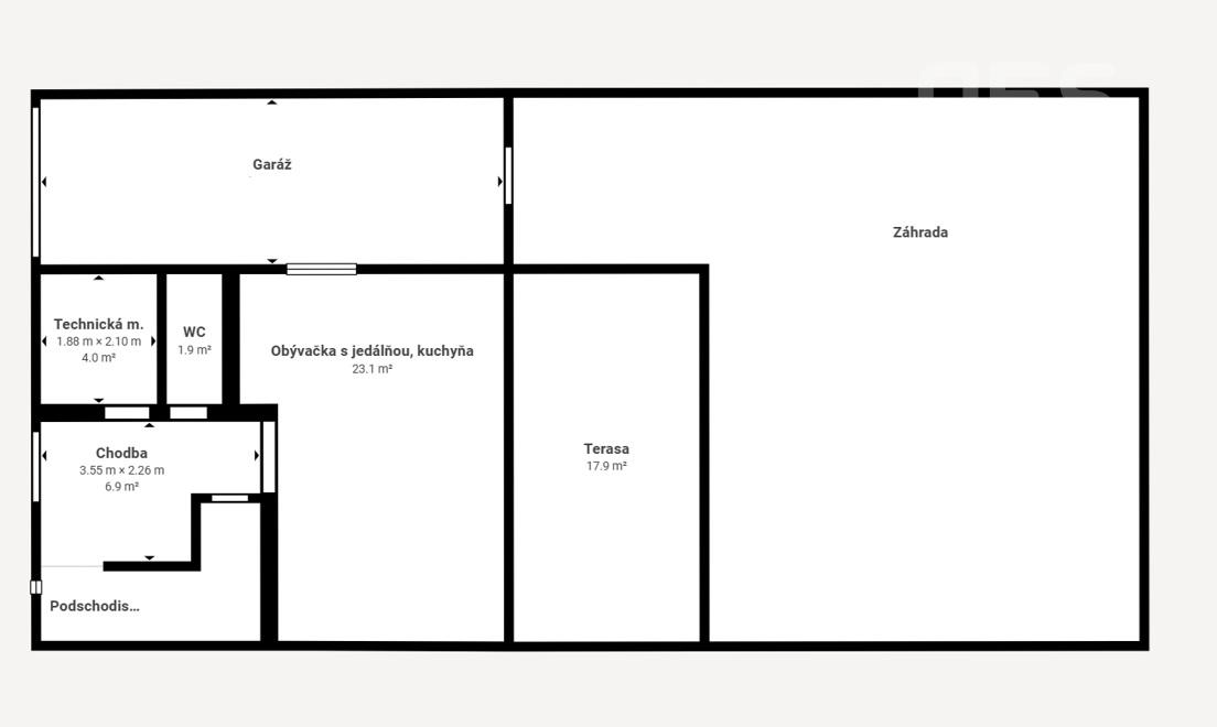 PREDAJ, 4 izbový radový dom s garážou, Konvalinková ul. Stupava