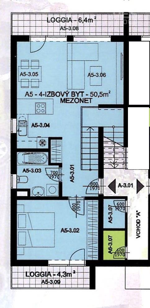 PREDAJ, 4-izbový mezonetový byt s veľkou terasou, ul. Cementárenská