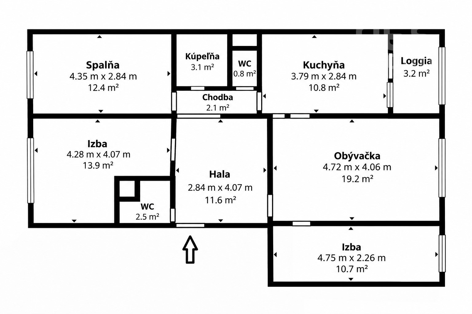 PREDAJ: Priestranný 4-izbový byt s 2 kúpeľňami, Hlaváčikova ul. – Karlova Ves